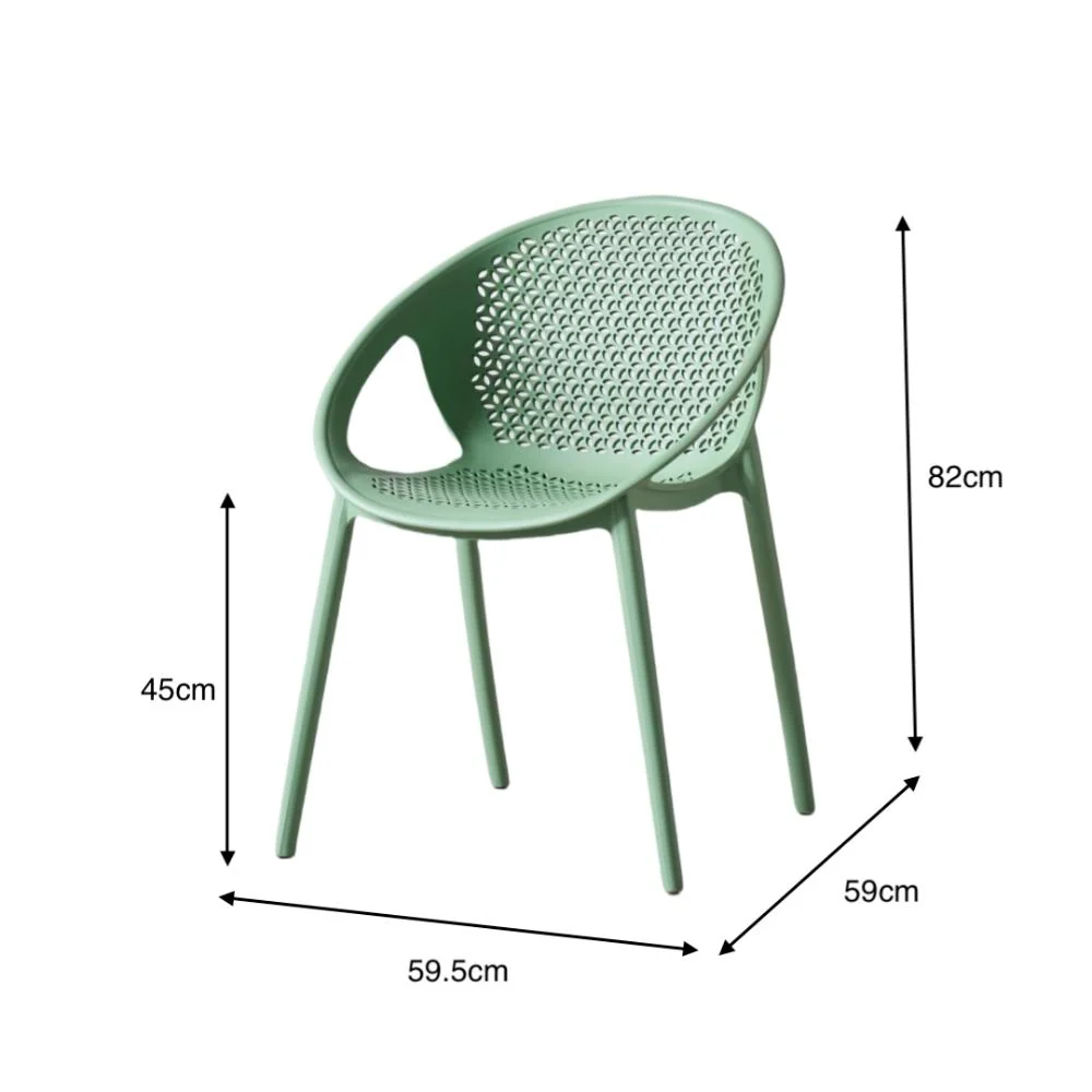 SILLA SELVA CON BRAZOS, COLOR VERDE OLIVO, CON ESPALDAR - Image 12