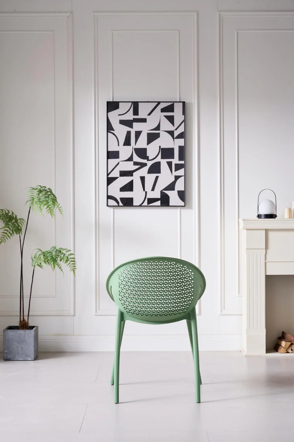 SILLA SELVA CON BRAZOS, COLOR VERDE OLIVO, CON ESPALDAR - Image 5