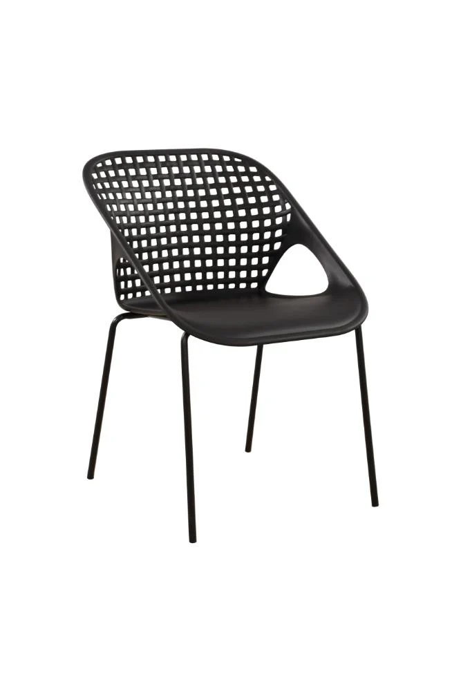 SILLA SENIT CON BRAZOS, COLOR NEGRO, CON ESPALDAR Y DISEÑO MODERNO - Image 2