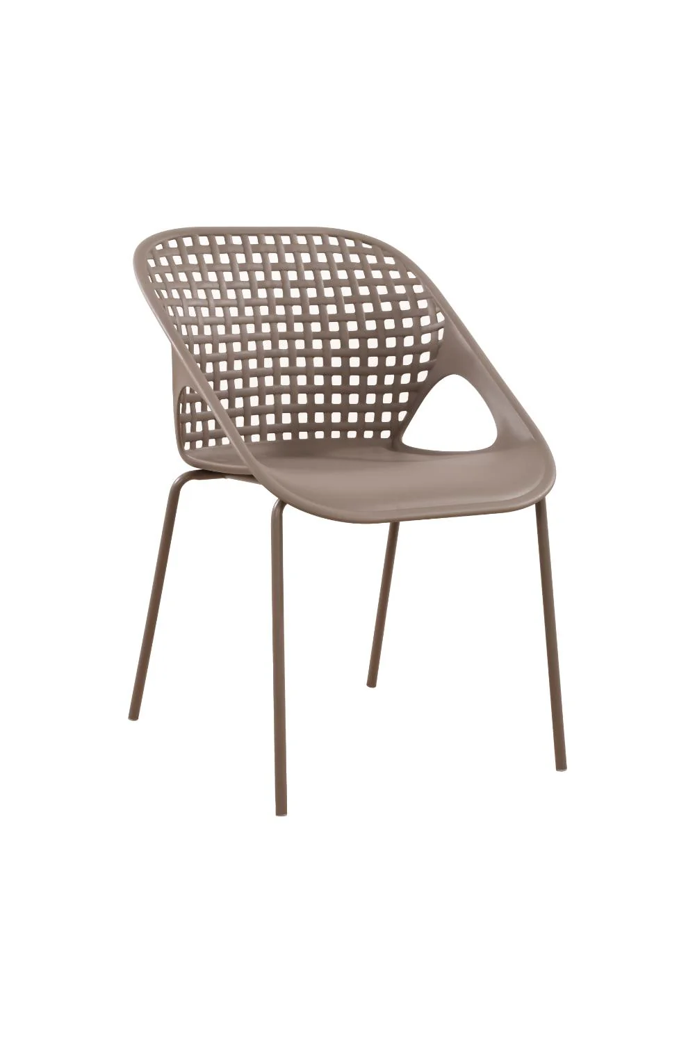 SILLA SENIT CON BRAZOS, COLOR TAUPE, CON ESPALDAR Y DISEÑO MODERNO - Image 2