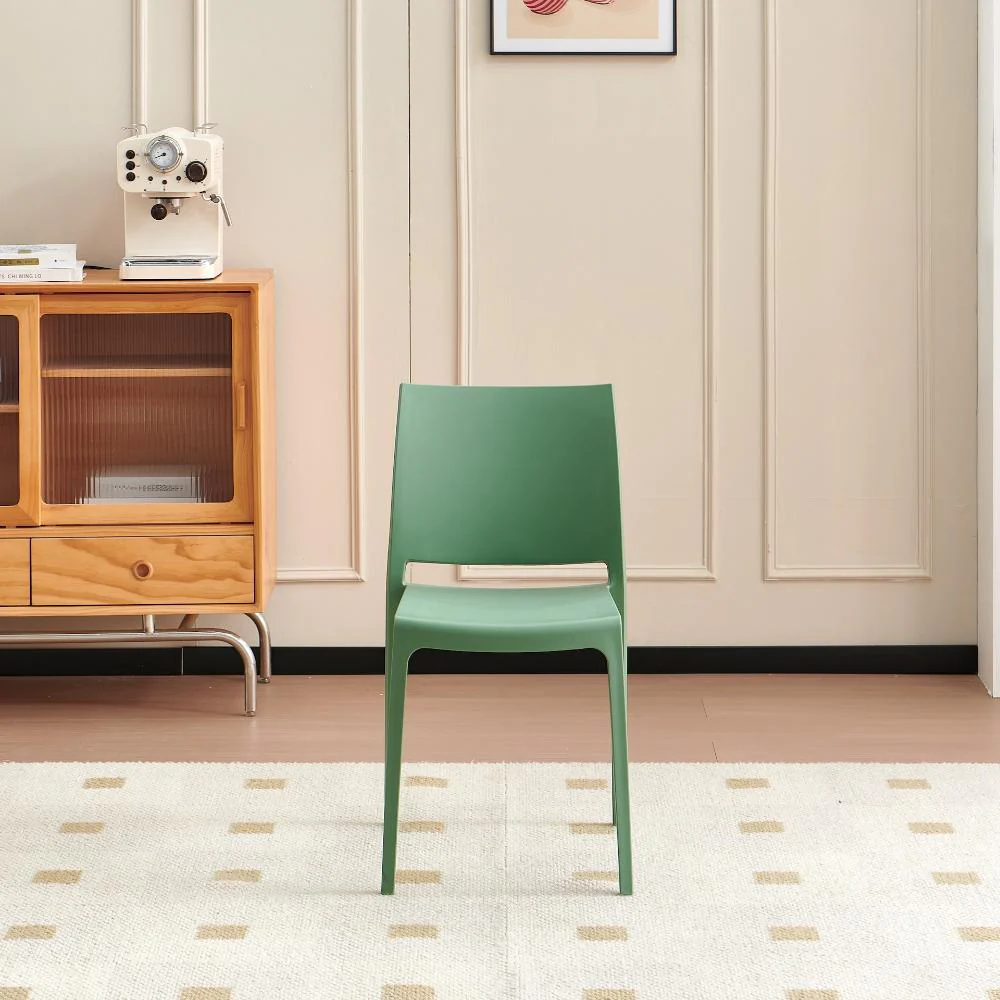 Silla Soho, Verde, Con espaldar cerrado y diseño minimalista - Image 2