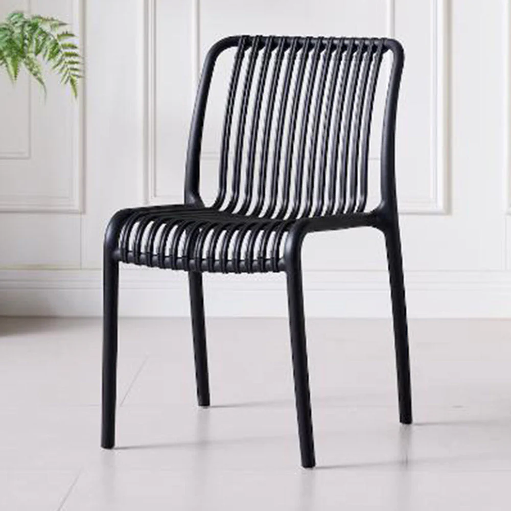SILLA TERRA, COLOR NEGRO, CON ESPALDAR