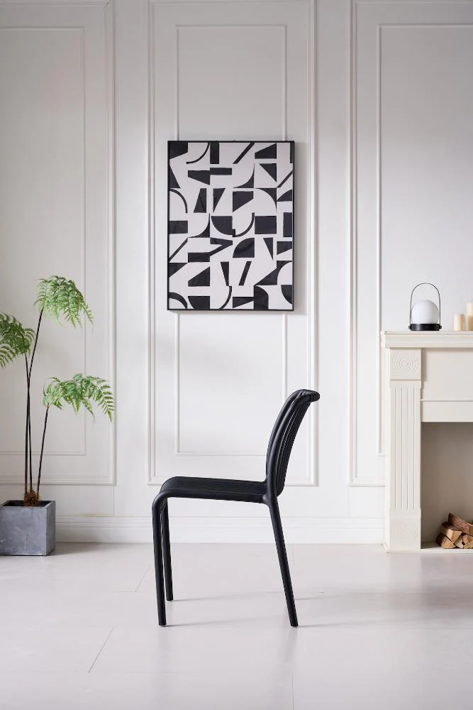 SILLA TERRA, COLOR NEGRO, CON ESPALDAR - Image 4