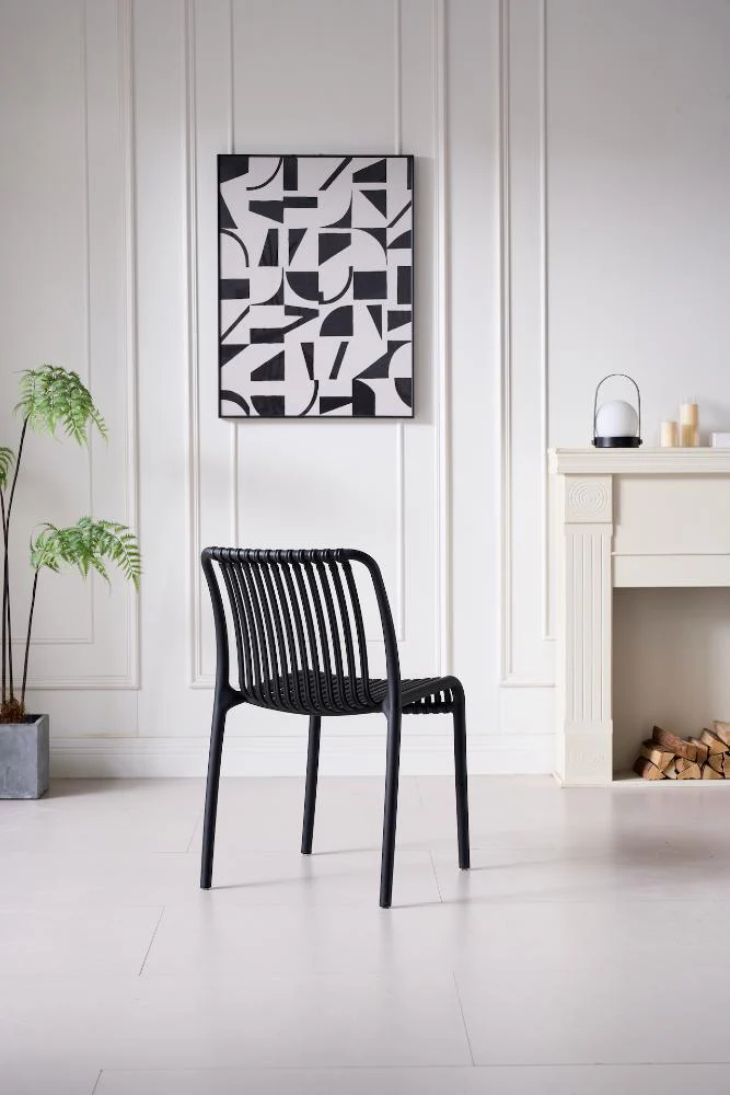 SILLA TERRA, COLOR NEGRO, CON ESPALDAR - Image 5