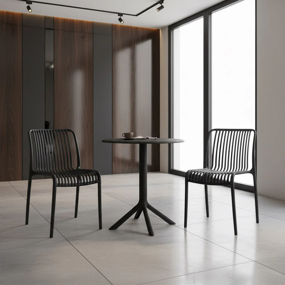 SILLA TERRA, COLOR NEGRO, CON ESPALDAR - Image 8
