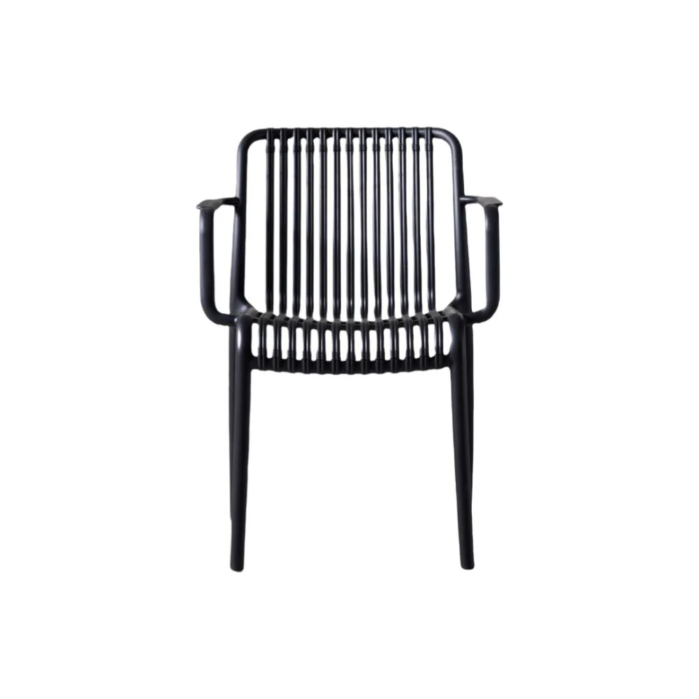 SILLA TERRA CON BRAZOS, COLOR NEGRO, CON ESPALDAR X4 - Image 7