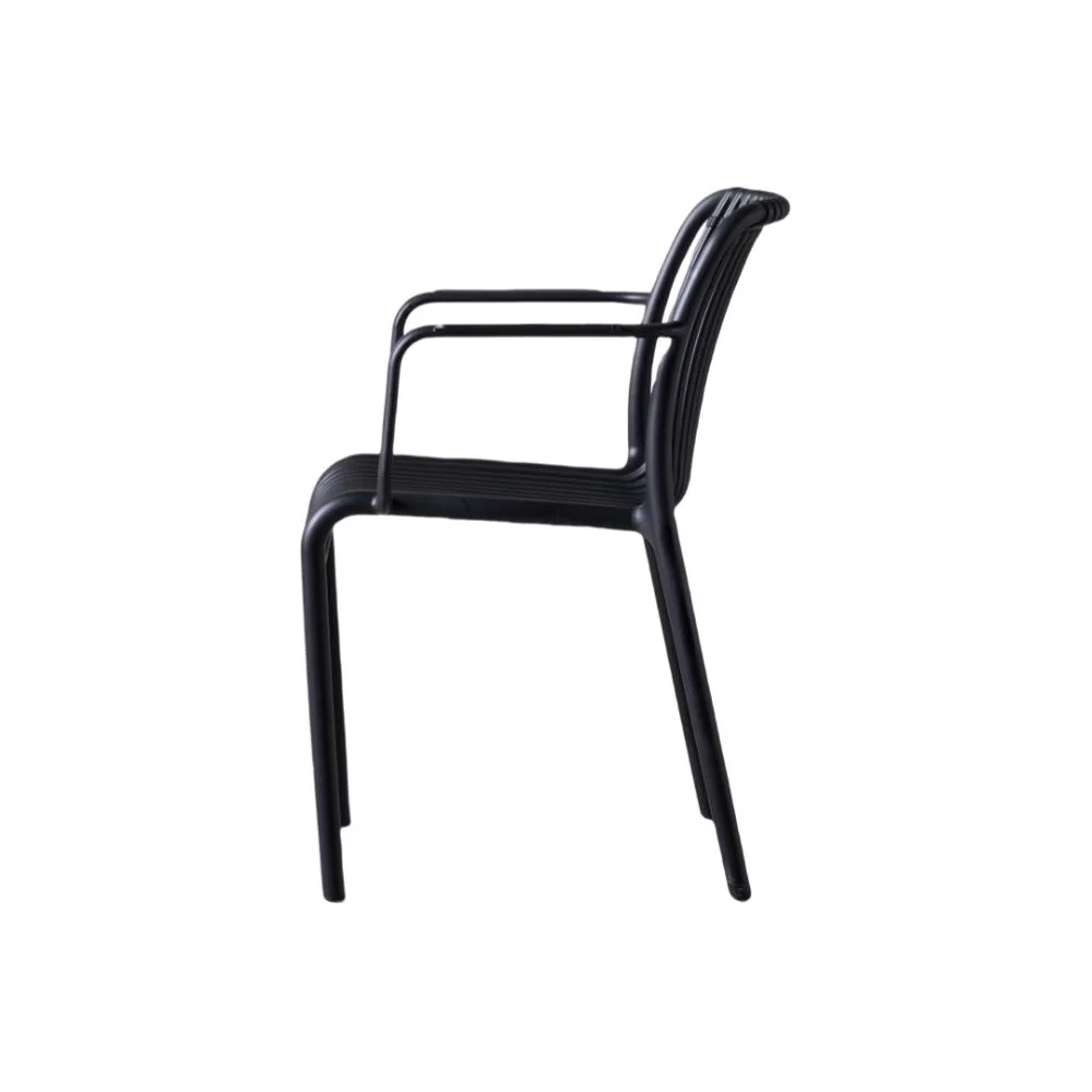 SILLA TERRA CON BRAZOS, COLOR NEGRO, CON ESPALDAR X4 - Image 8