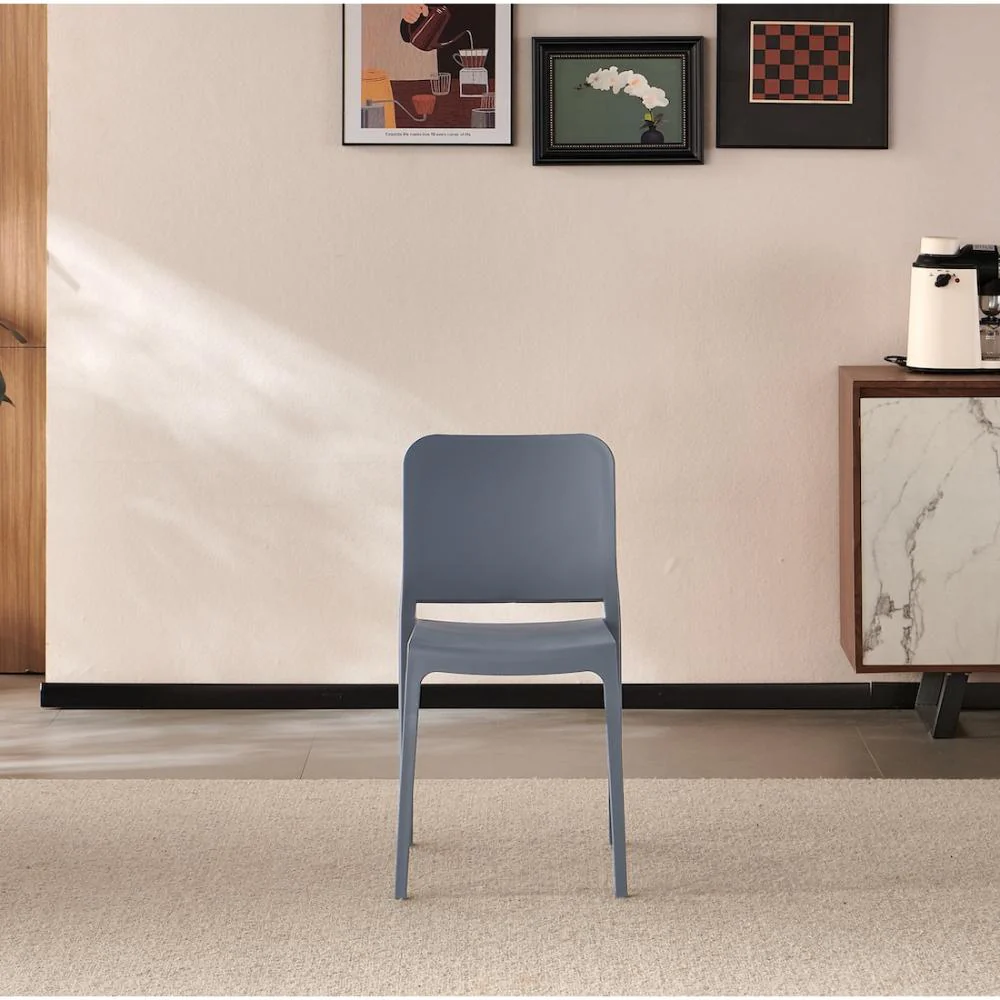 Silla Triveca, Gris oscuro, Con espaldar cerrado y diseño minimalista - Image 3