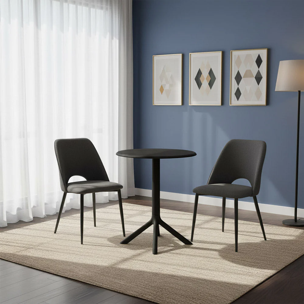 Set de 2 Sillas Urban, Color Negro, Con espaldar y diseño Moderno - Image 2