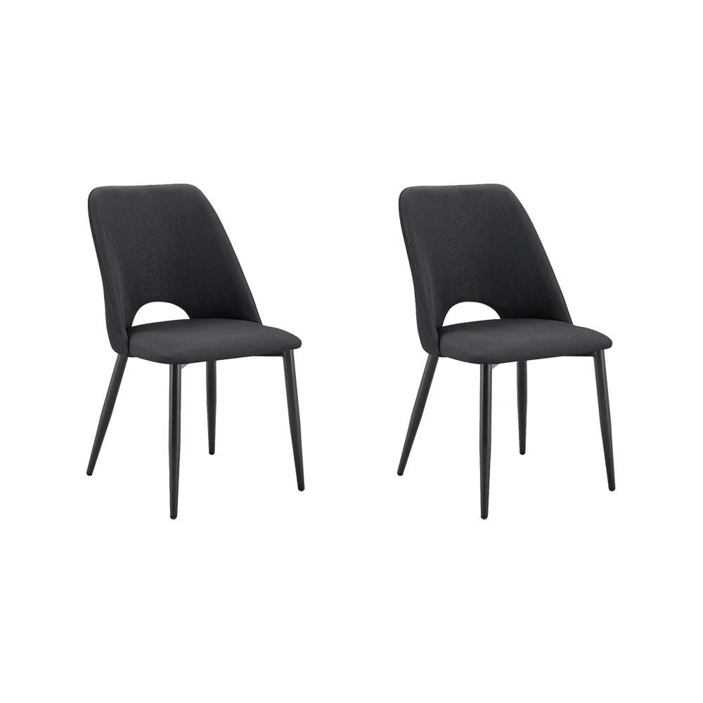Set de 2 Sillas Urban, Color Negro, Con espaldar y diseño Moderno - Image 3