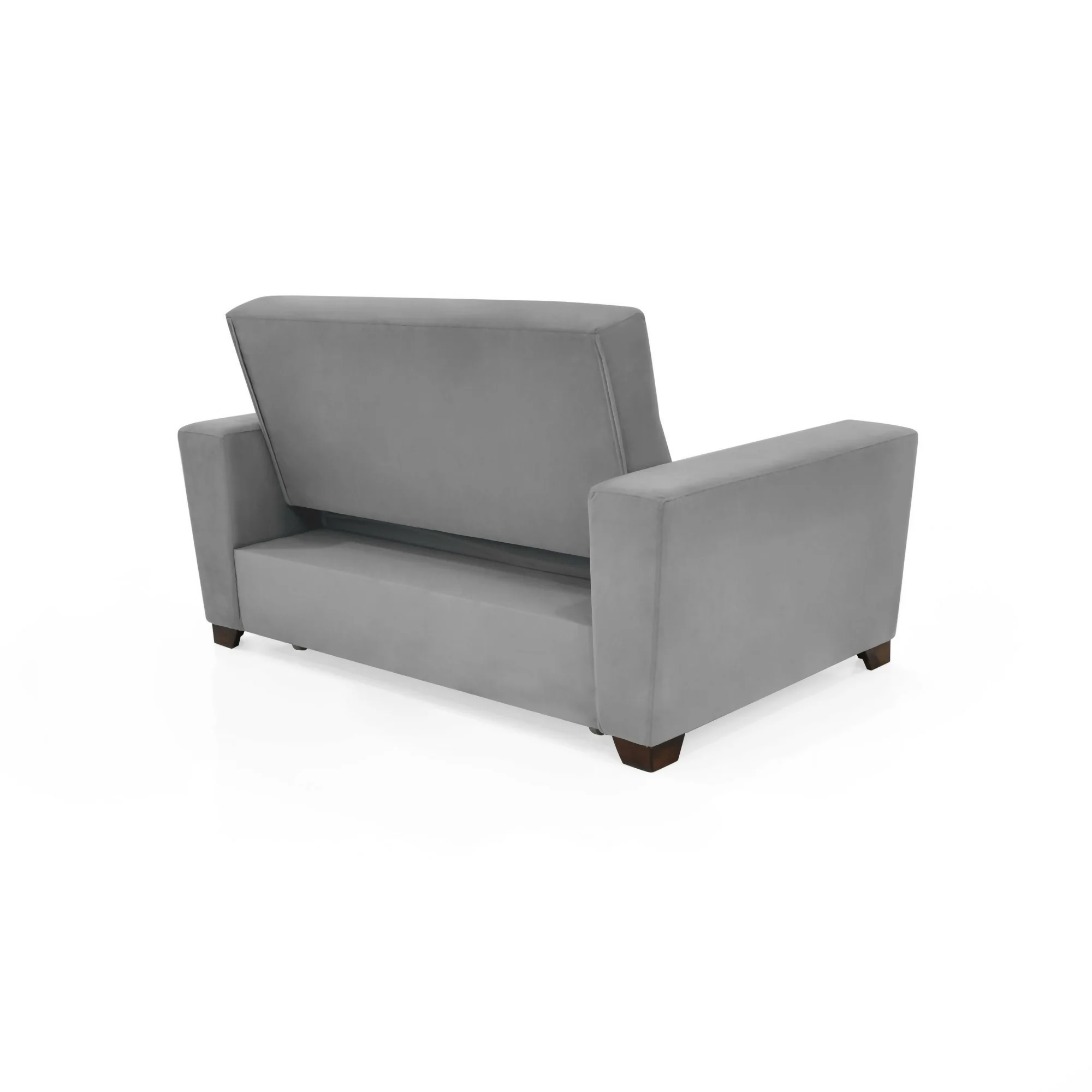 SOFA CAMA 2 PUESTOS HAMBURGO 160X87X86 TELA GRIS - Image 5