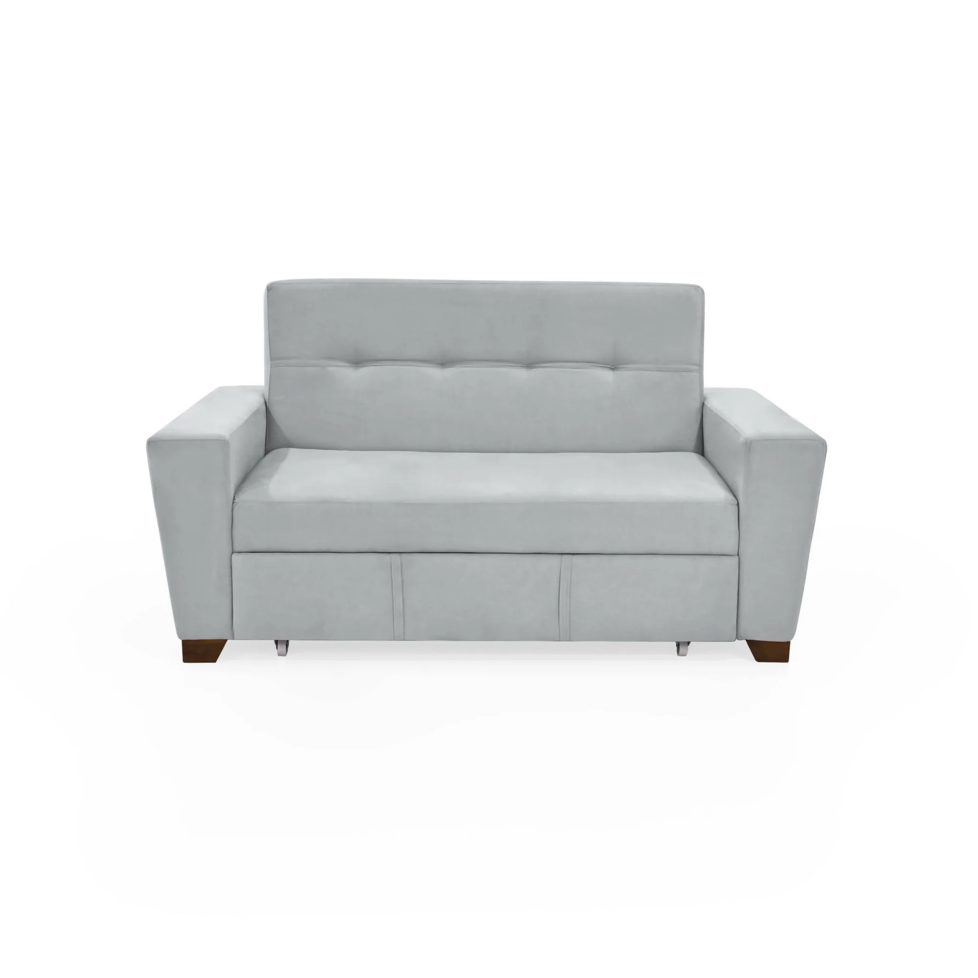 SOFA CAMA 2 PUESTOS HAMBURGO 160X87X86 TELA PLATA