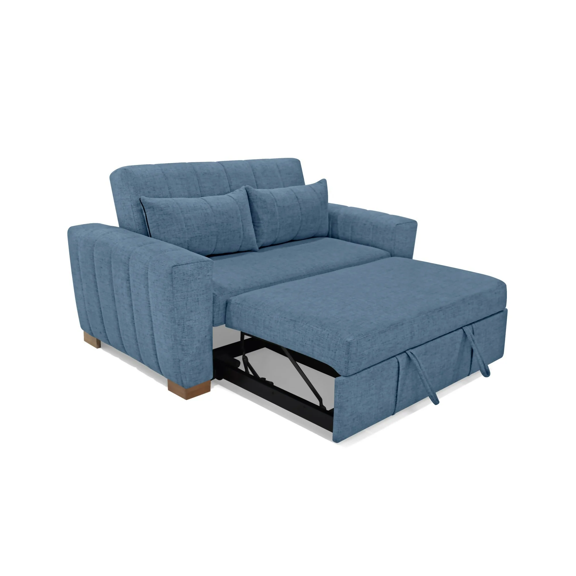 SOFA CAMA 2 PUESTOS HANNOVER 160X89X85 TELA INDIGO - Image 4