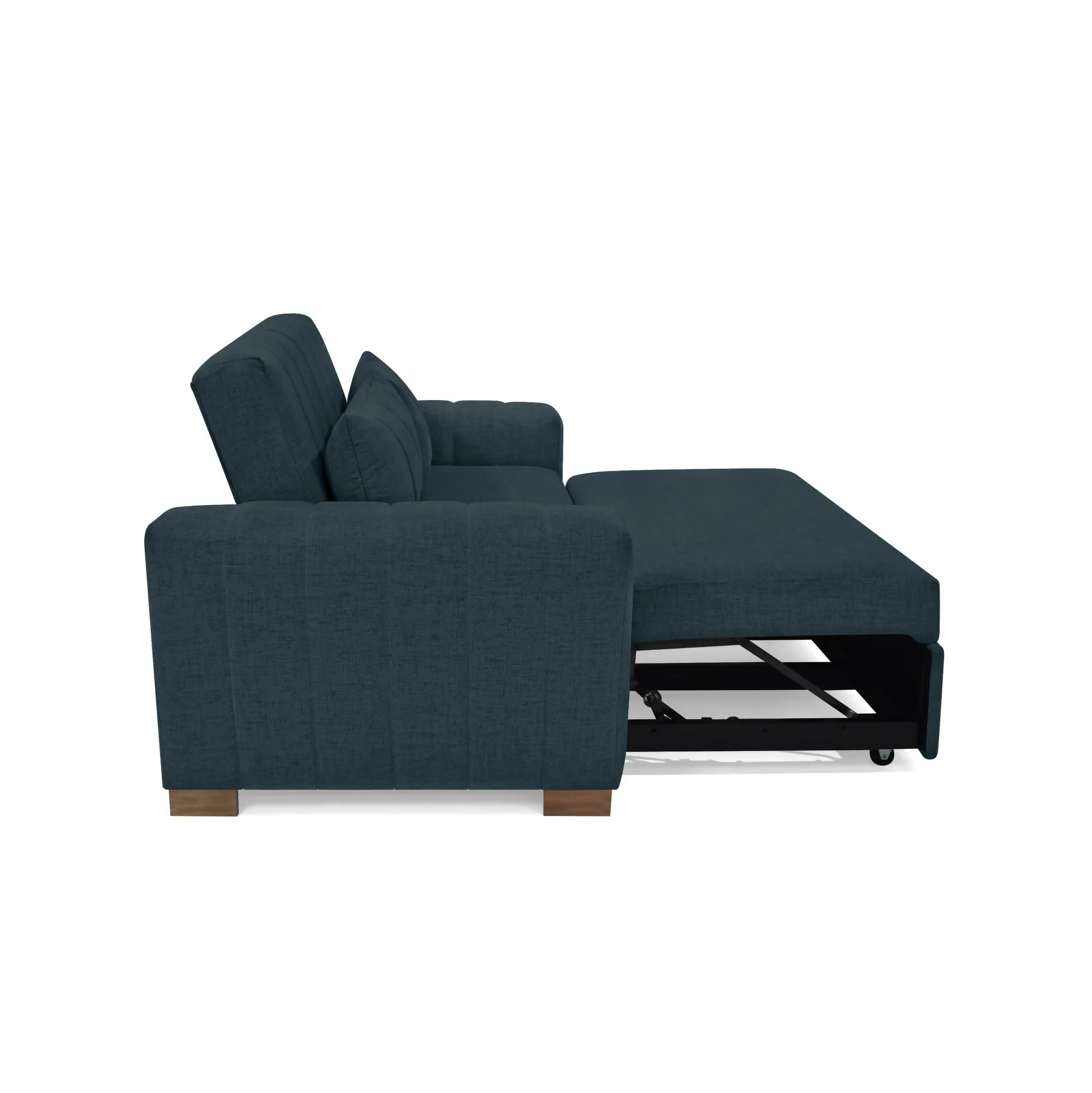 SOFA CAMA 2 PUESTOS HANNOVER 160X89X85 TELA PLOMO - Image 5