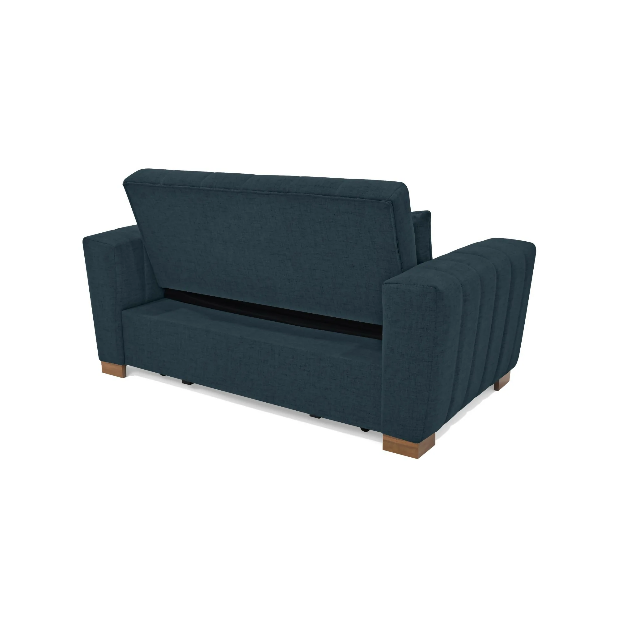 SOFA CAMA 2 PUESTOS HANNOVER 160X89X85 TELA PLOMO - Image 6