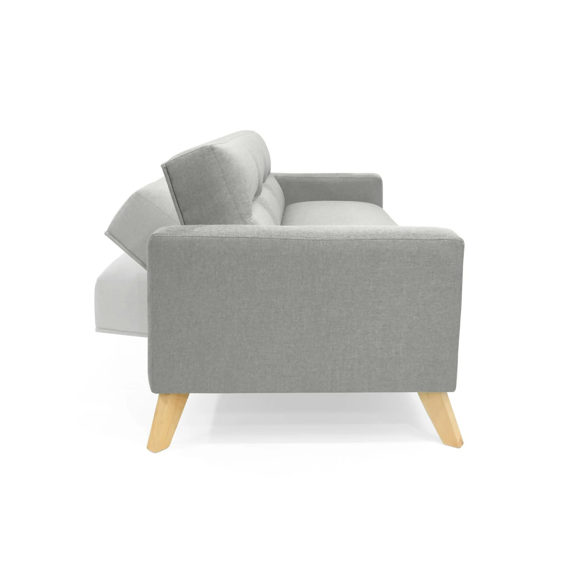 SOFA CAMA 3 POSICIONES SION 206X90X82 TELA PLATA - Image 3