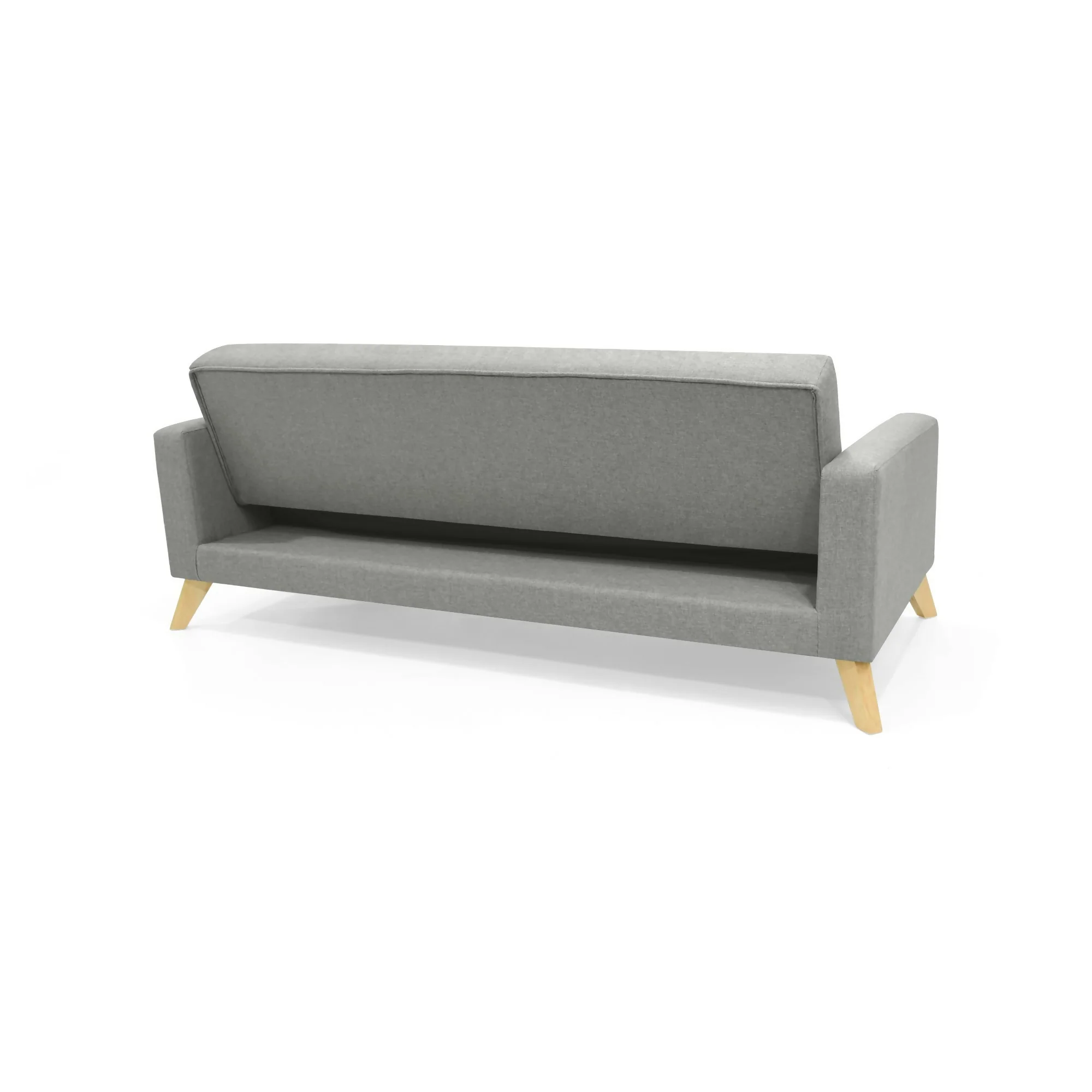 SOFA CAMA 3 POSICIONES SION 206X90X82 TELA PLATA - Image 4
