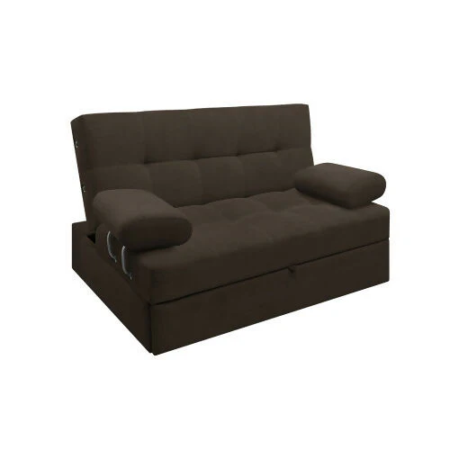 SOFA CAMA ANGELA CON BRAZOS ANTIFLUIDOS CAFÉ - Image 4
