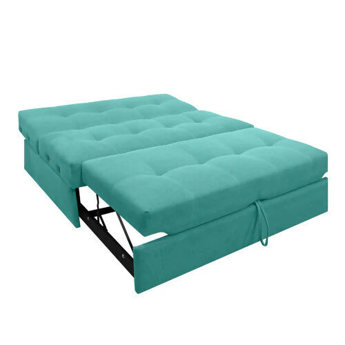 SOFA CAMA ANGELA CON BRAZOS ANTIFLUIDOS TURQUESA - Image 3