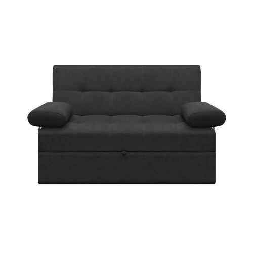 SOFA CAMA ANGELA CON BRAZOS TELA GRIS OSCURO - Image 2