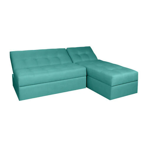 SOFA CAMA ANGELA EN L CON BRAZOS ANTIFLUIDOS TURQUESA - Image 2
