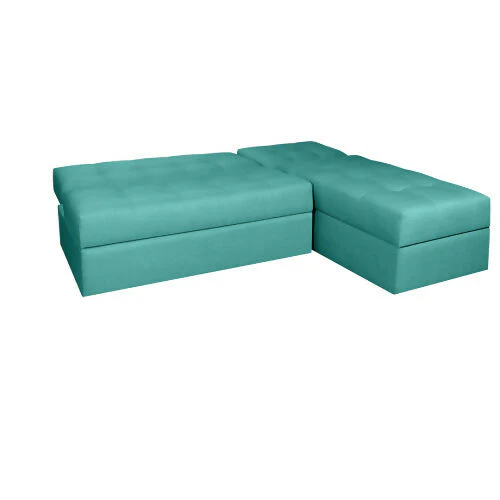 SOFA CAMA ANGELA EN L CON BRAZOS ANTIFLUIDOS TURQUESA - Image 3