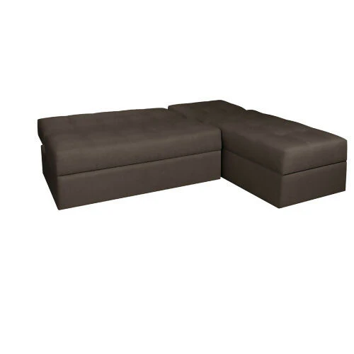 SOFA CAMA ANGELA EN L CON BRAZOS TELA CAFÉ - Image 5