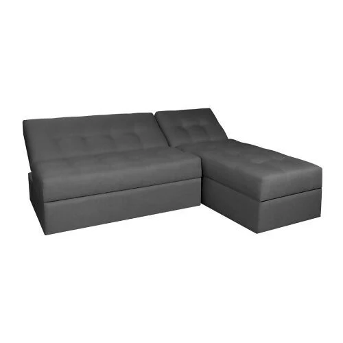 SOFA CAMA ANGELA EN L CON BRAZOS TELA GRIS - Image 2