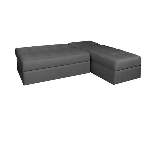 SOFA CAMA ANGELA EN L CON BRAZOS TELA GRIS - Image 3