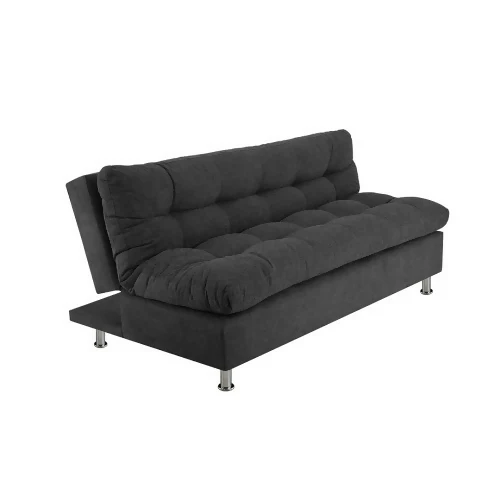 SOFÁ CAMA COMFORT TELA GRIS OSCURO