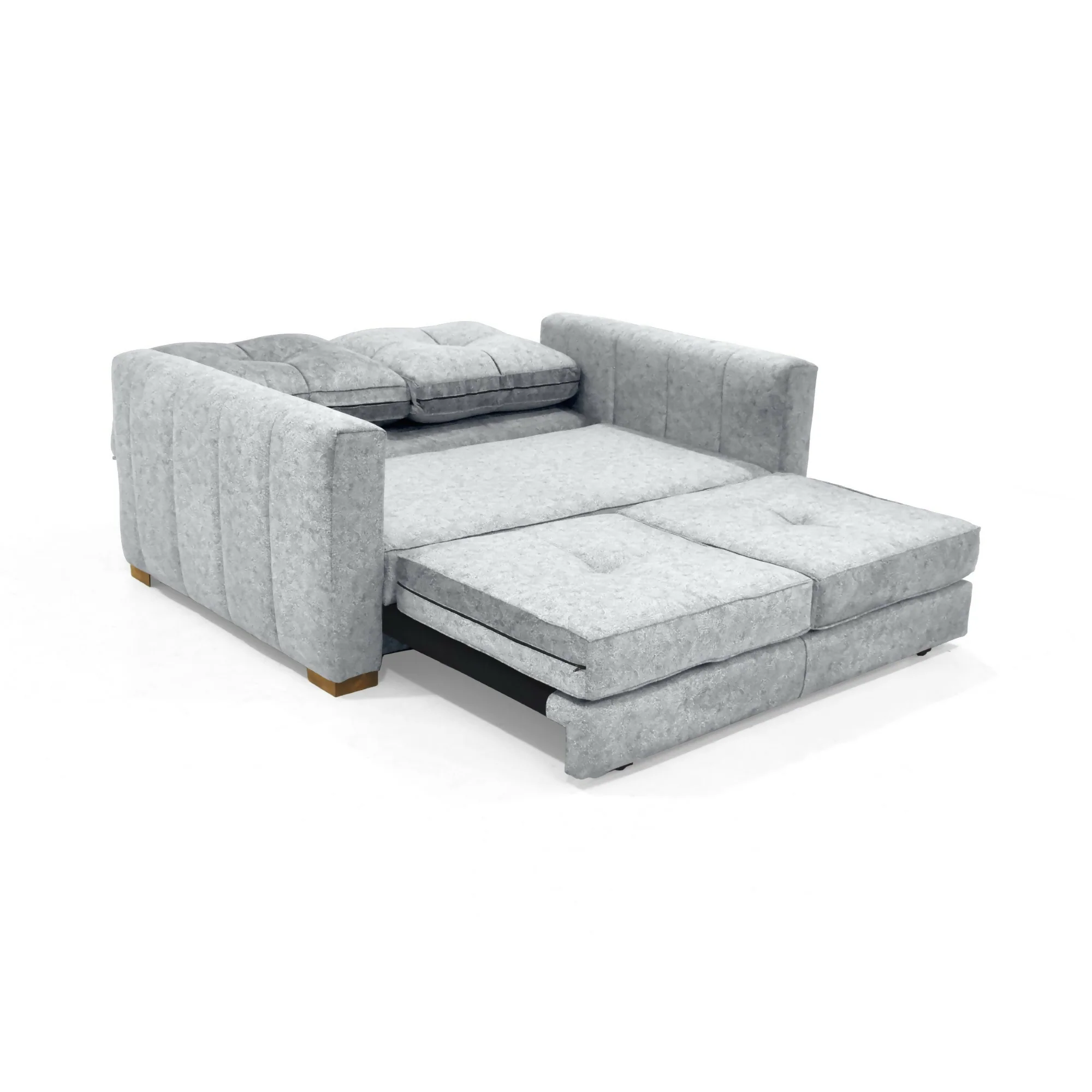 SOFA CAMA DOHA 150X92X87 CM RECLINABLE TELA PLATA - Image 4