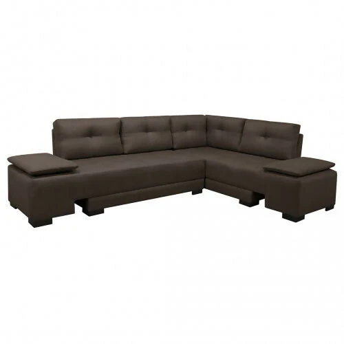 SOFA CAMA EN L STERIMBERG ANTIFLUIDOS CAFÉ
