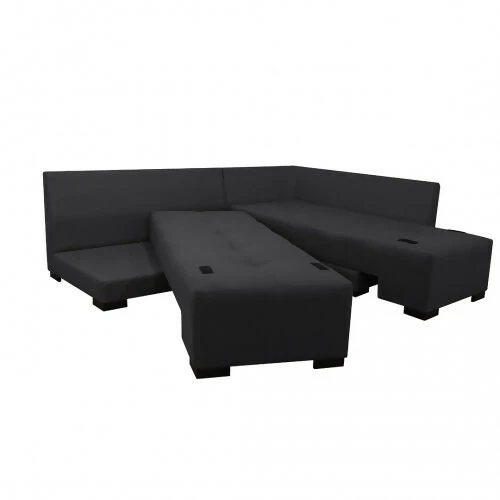 SOFA CAMA EN L STERIMBERG ANTIFLUIDOS GRIS OSCURO - Image 4