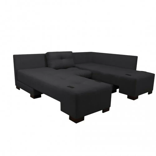 SOFA CAMA EN L STERIMBERG ANTIFLUIDOS GRIS OSCURO - Image 6
