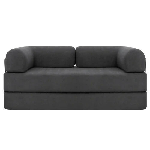 SOFÁ CAMA MIAMI ENROLLADO Y COMPRIMIDO COLOR GRIS OSCURO - Image 5