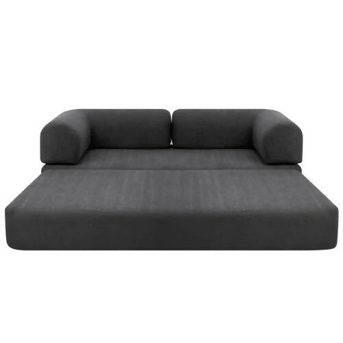 SOFÁ CAMA MIAMI ENROLLADO Y COMPRIMIDO COLOR GRIS OSCURO - Image 6