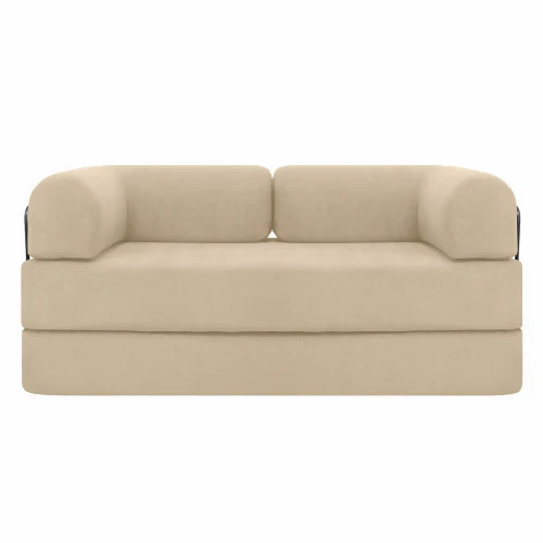 SOFÁ CAMA MIAMI ENROLLADO Y COMPRIMIDO COLOR BEIGE - Image 5