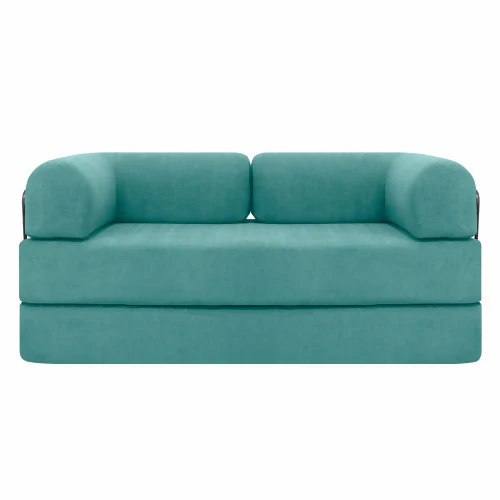 SOFÁ CAMA MIAMI ENROLLADO Y COMPRIMIDO COLOR TURQUESA - Image 10