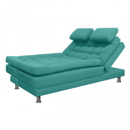 SOFA CAMA MULTIFUNCIONAL EURO 2 PUESTOS CON BRAZOS ANTIFLUIDOS TURQUESA - Image 4