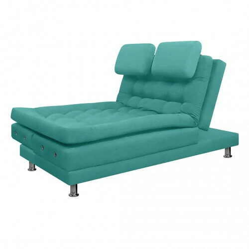 SOFA CAMA MULTIFUNCIONAL EURO 2 PUESTOS CON BRAZOS ANTIFLUIDOS TURQUESA - Image 5