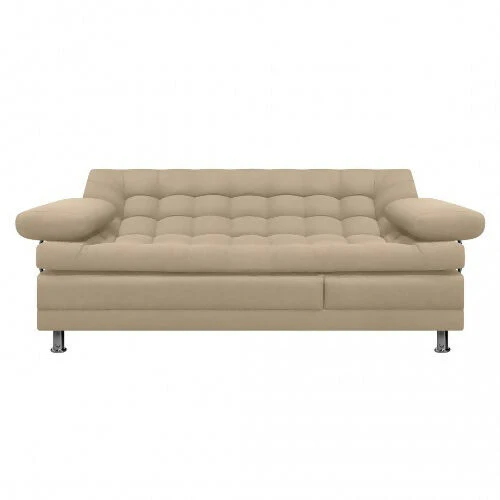 SOFA CAMA MULTIFUNCIONAL EURO 2 PUESTOS CON BRAZOS TELA BEIGE - Image 2