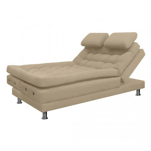 SOFA CAMA MULTIFUNCIONAL EURO 2 PUESTOS CON BRAZOS TELA BEIGE - Image 4