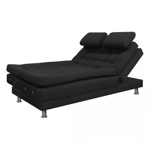 SOFA CAMA MULTIFUNCIONAL EURO 2 PUESTOS CON BRAZOS TELA NEGRO - Image 4