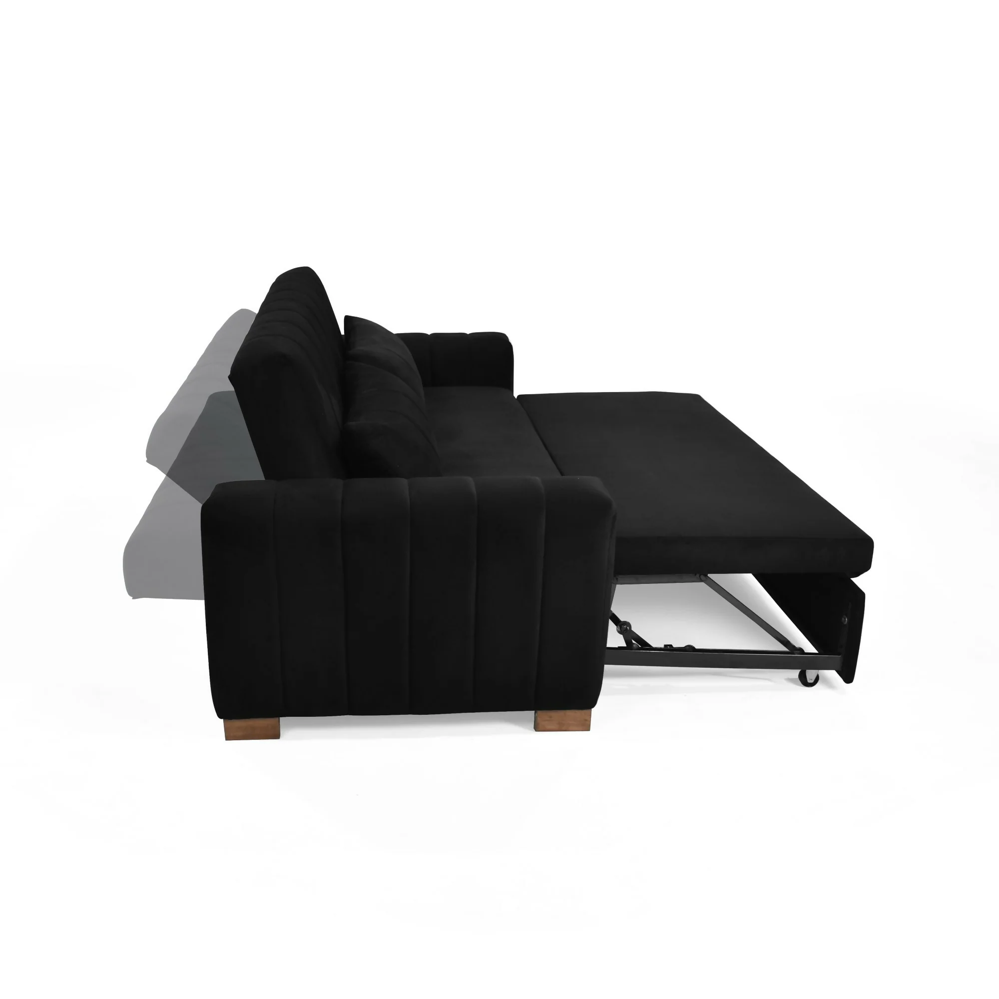 SOFA CAMA RECLINABLE HANNOVER 210X89X85 TELA NEGRO - Image 2