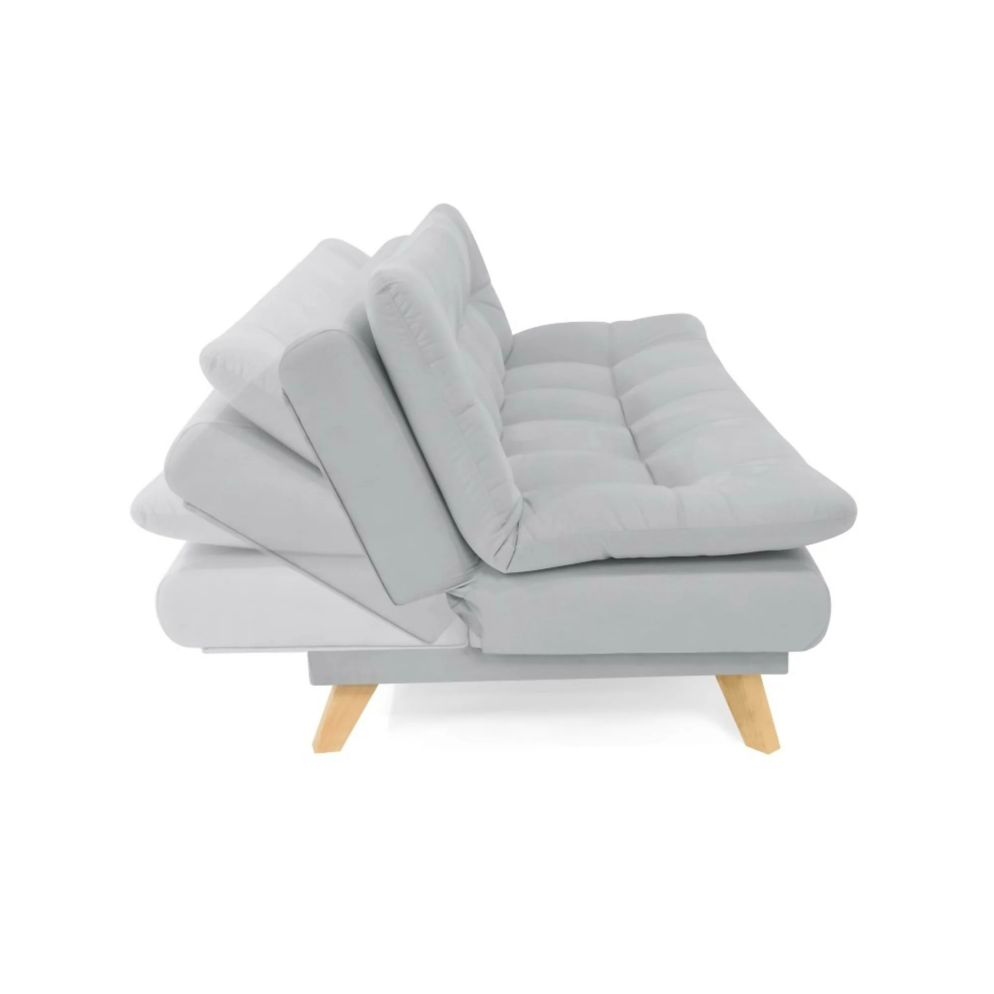 SOFA CAMA RECLINABLE MUNICH 180X90X85 TELA PLATA - Image 2
