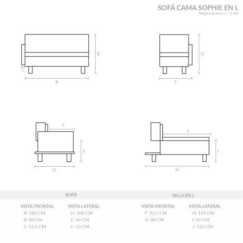 SOFA CAMA SOPHIE EN L ANTIFLUIDOS CAFÉ - Image 5