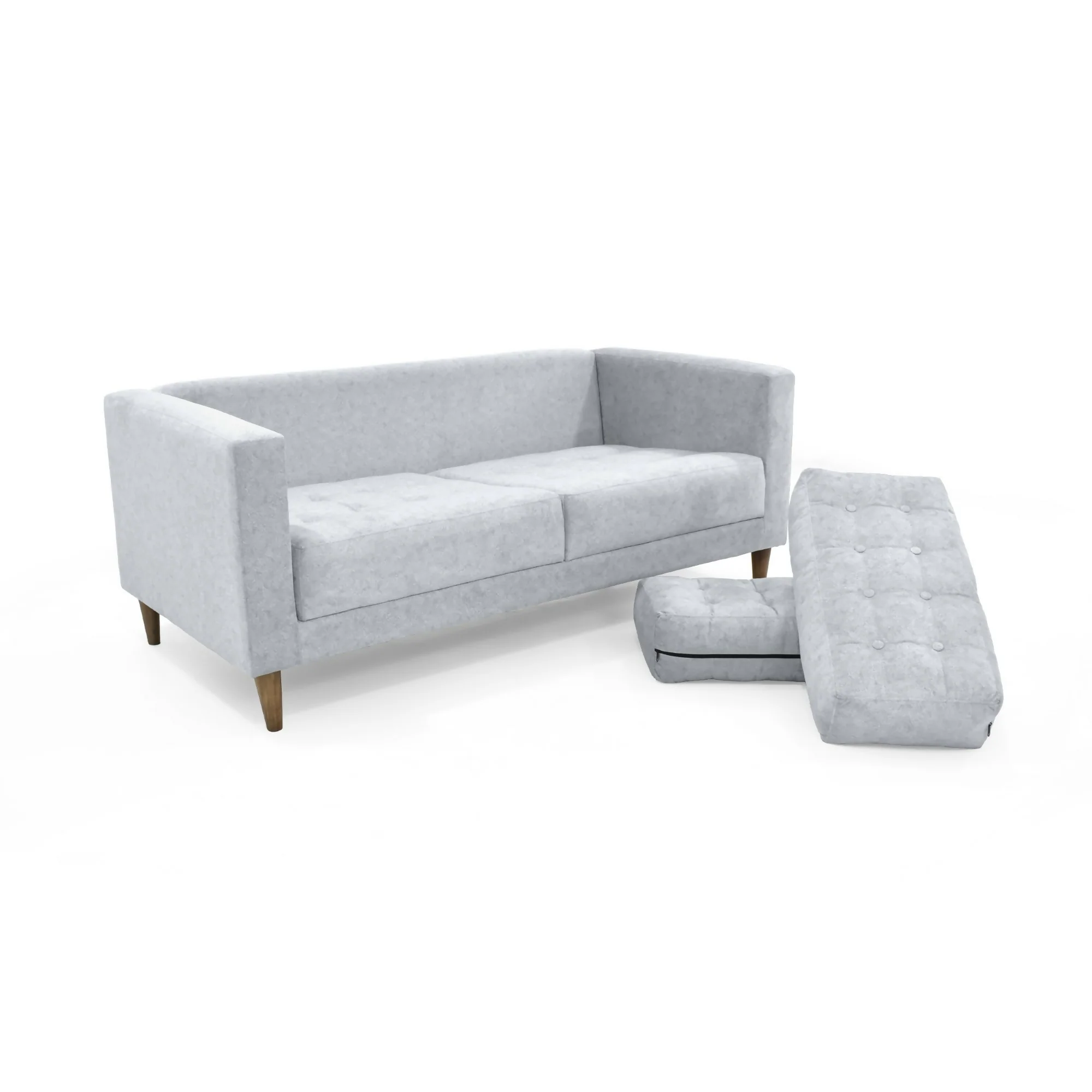 SOFA DONATELLO 183X85X81 CM TELA PLATA - Image 5