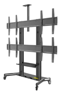 SOPORTE TV PEDESTAL REFORZADO 4 PANTALLAS 40 A 55 PULGADAS ✅