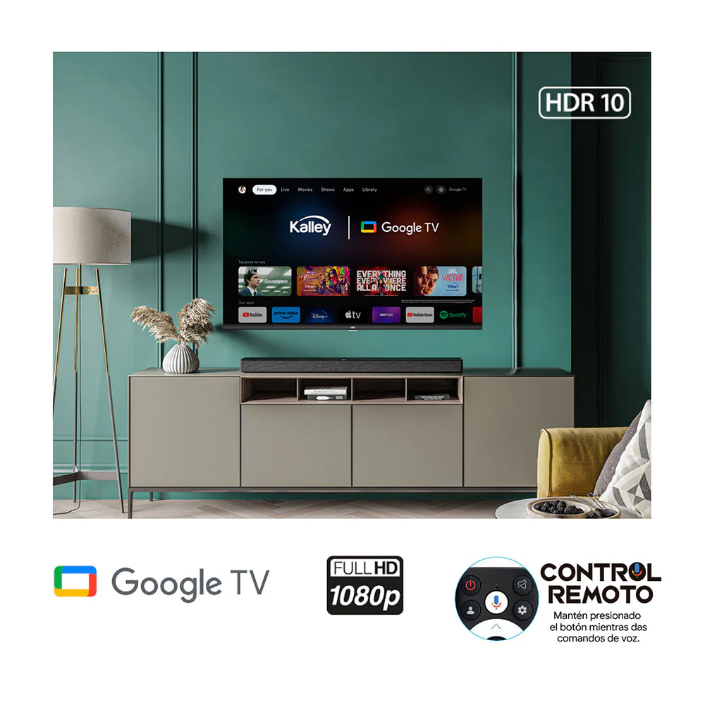 Televisor Kalley 32" Pulgadas Smart TV Google Full HD - Image 5