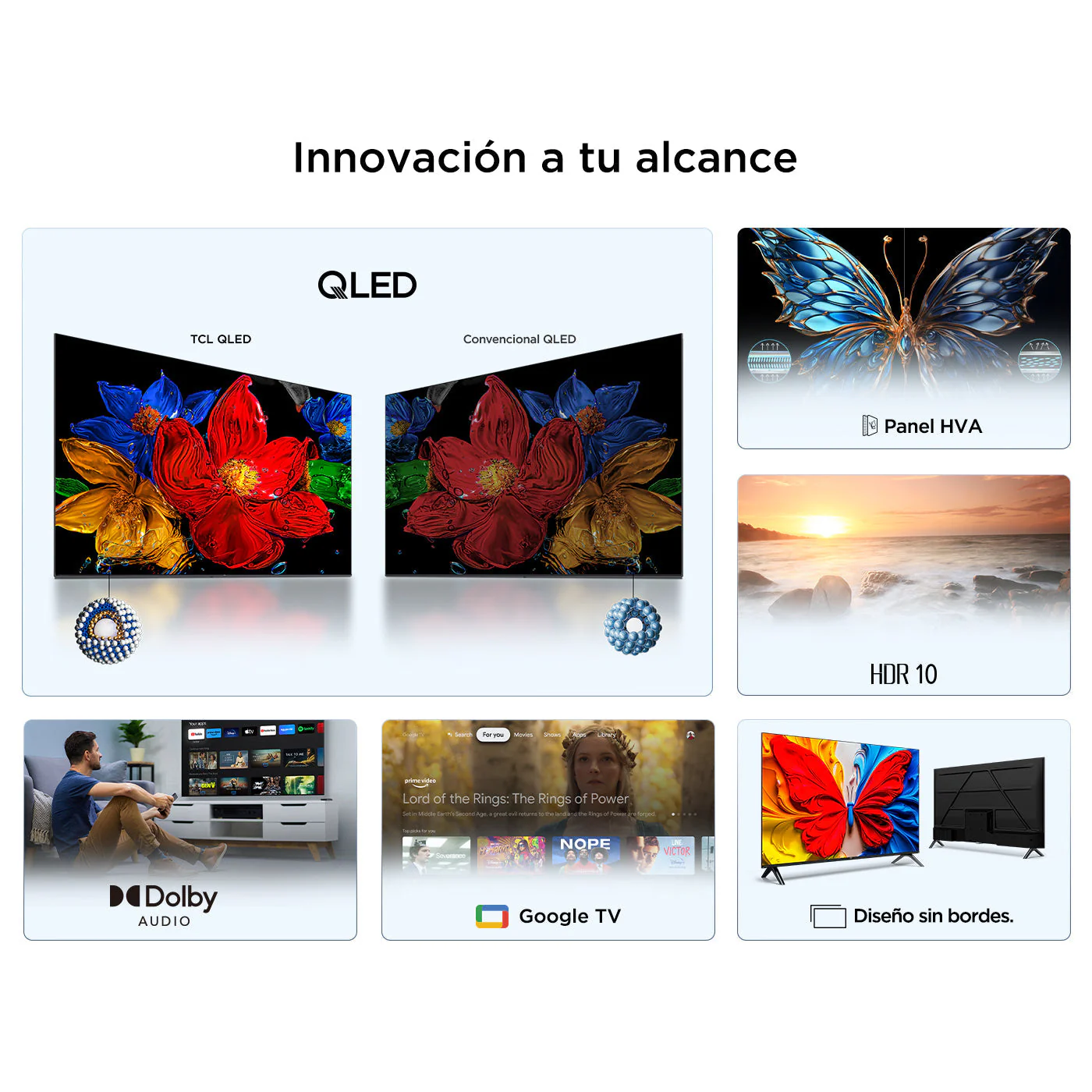 Televisor TCL 50" S5K FHD QLED, Negro - Image 5